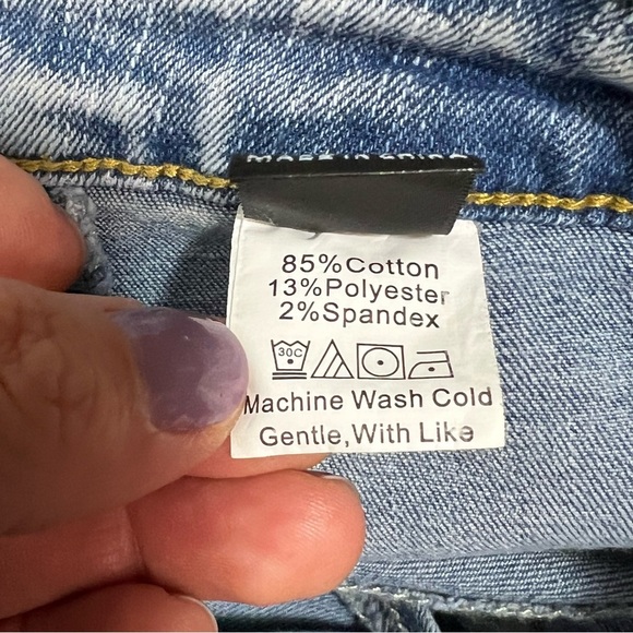 Casual Denim Short Skirt Lace-up Denim Skirt High Waist Hips-Wrapped Mini Skirt - Picture 13 of 14